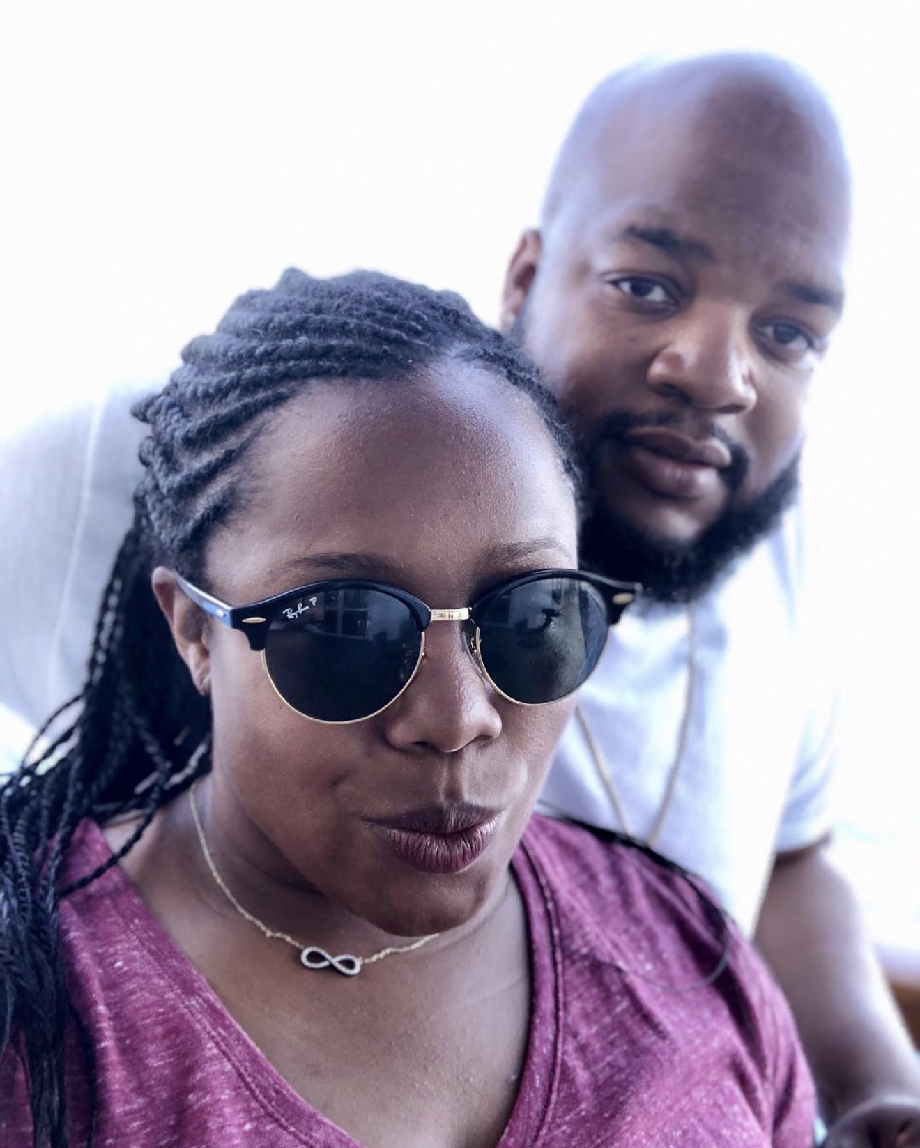 Sunglasses selfie on the ship